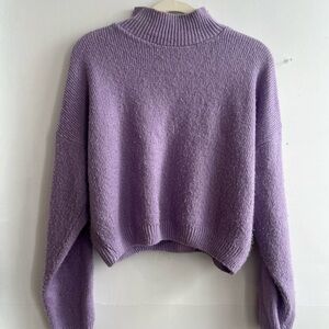 Nasty Gal Lavender Turtleneck Sweater